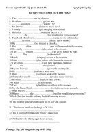 BÀI tập TỔNG hợp các THÌ TRONG TIẾNG ANH (chuyên đề luyện thi IOE cấp quận, thành phố)