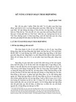 Kỹ năng cơ bản soạn thảo hợp đồng