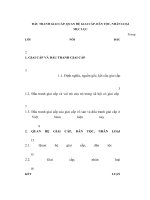 TÀI LIỆU CHUYÊN đề TRIẾT học   đấu TRANH GIAI cấp, QUAN hệ GIAI cấp, dân tộc, NHÂN LOẠI