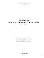 đề 01 BTL dung sai Học Viện Kỹ Thuật Quân sự