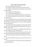 Câu hỏi và đáp án ôn tập luật hành chính