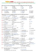 10 đề thi thử THPT Quốc gia năm 2017 môn Tiếng Anh trường THPT Nguyễn Tất Thành có đáp án 