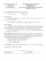 ĐÊ + đáp án TUYỂN SINH vào lớp 10 THPT các TỈNH THÀNH năm học 2017 2018