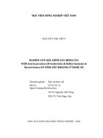 Nghiên cứu đặc điểm gây bệnh của  nấm isaria javanica(friederichs  bally) samson   hywel jones ký sinh sâu khoang ở nghệ an 