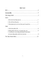 Bản chất hoạt động dạy học và biện pháp dạy học tích cực hiệu qủa cho người học (Tiểu luận)