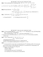 ĐÊ THI THỬ  VÀO 10 NĂM 2017-2018 lan 2