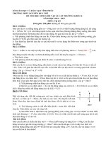 Đề thi học sinh giỏi môn Vật lý lớp 12 trường THPT Nguyễn Duy Thì, Vĩnh Phúc năm học 2016  2017 (Lần 1) 