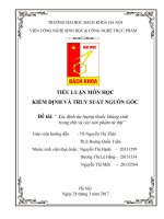 xác định dư lượng thuốc kháng sinh trong thịt và các sản phẩm từ thịt 