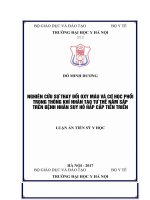 Nghiên cứu sự thay đổi oxy máu và cơ học phổi trong thông khí nhân tạo tư thế nằm sấp trên bệnh nhân suy hô hấp cấp tiến triển 