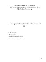 quy trình xây dựng tiêu chuẩn cơ sở 