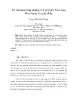 Xã hội hóa công chứng ở Việt Nam hiện nay, thực trạng và giải pháp