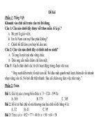 Bài tập ôn hè lớp 3 năm 2017