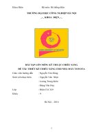 BTL kỹ thuật chiếu sáng