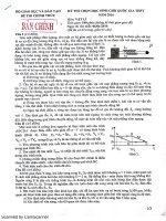 Đề thi học sinh giỏi quốc gia THPT môn Vật lý năm 2016 