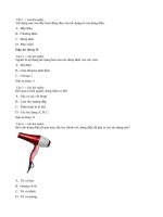NGÂN HÀNG CÂU HỎI VẬT LÝ 7 CHƯƠNG III phần 4