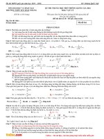 Đề thi thử THPT Quốc gia môn Vật lý năm 2016 trường THPT Số 1 Bảo Thắng, Lào Cai 