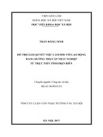 Hỗ trợ giải quyết việc làm đối với lao động đang hưởng trợ cấp thất nghiệp từ thực tiễn tỉnh Điện Biên (tt)