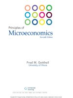 Principles of microeconomics 7e gottheil