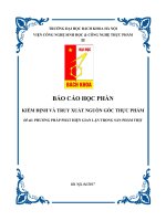 phương pháp phát hiện gian lận trong sản phẩm thịt 