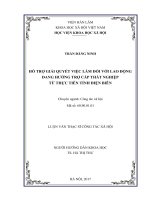 Hỗ trợ giải quyết việc làm đối với lao động đang hưởng trợ cấp thất nghiệp từ thực tiễn tỉnh Điện Biên