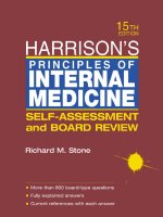 Harrison principles of internal medicine self accessment and board review