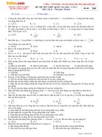 Đề thi thử THPT Quốc gia năm 2016 môn Vật lý trường THPT Đa Phúc, Hà Nội (Lần 2) 