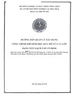 Hướng dẫn quản lý công trình khí sinh học quy mô vừa và lớn dạng xây gạch nắp cố định