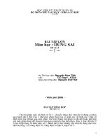 Đề 05 BTL dung sai Học Viện Kỹ Thuật Quân sự