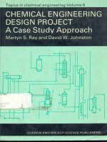Chemical engineering design project a case study approach 