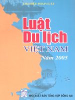 luật du lịch việt nam năm 2005