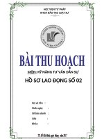 Bai thu hoạch hồ sơ lao động 02