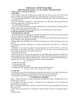 LÝ THUYẾT và câu hỏi TRẮC NGHIỆM ôn THI THPT QUỐC GIA THEO TỪNG bài PHẦN SINH THÁI học