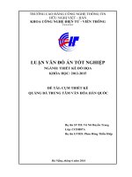 Cụm thiết kế quảng bá trung tâm văn hóa hàn quốc