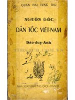 Nguồn Gốc Dân Tộc Việt Nam