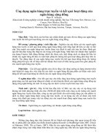 Ứng dụng ngân hàng trực tuyến và kết quả hoạt động của ngân hàng cộng đồng