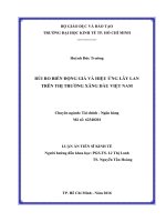 RỦI RO BIẾN ĐỘNG GIÁ VÀ HIỆU ỨNG LÂY LAN TRÊN THỊ TRƯỜNG XĂNG DẦU VIỆT NAM