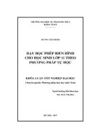 Nghiên cứu Dạy học phép biến hình cho học sinh lớp 11 theo phương pháp tự học (LV tốt nghiệp)
