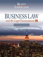 Business law and the legal environment 6e beatty 1