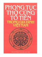 Phong Tục Thờ Cúng Tổ Tiên Trong Gia Đình Việt Nam