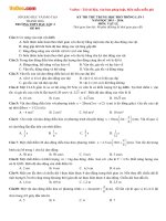Bộ đề thi thử THPT Quốc gia năm 2016 môn Vật lý trường THPT Hậu Lộc 2, Thanh Hóa (Lần 1) 