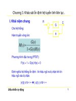 chuong 3   Khảo sát ổn định hệ tuyến tính liên tục .+ bài tập