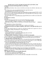 Huong dan cach lam bai tap Tieng anh