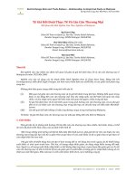 Tỷ Giá Hối Đoái Thực Tế Và Cán Cân Thương Mại Mối Quan Hệ: Một Nghiên Cứu Thực Nghiệm về Malaysia