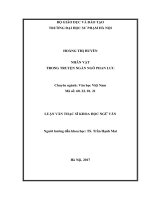 Nhân vật trong truyện ngắn ngô phan lưu 
