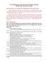 Hướng dẫn trả lời câu hỏi sinh hoạt chính trị đầu năm