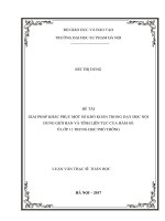 Giải pháp khắc phục một số khó khăn trong dạy học nội dung giới hạn và tính liên tục của hàm số ở lớp 11 THPT 