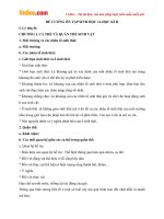 Đề cương ôn tập học kì 2 môn Sinh học lớp 12