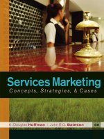 Services marketing concepts strategics and case 4th hoffman 1