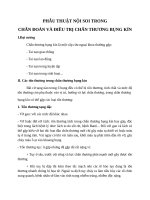 PHẪU THUẬT NỘI SOI TRONG CHẨN ĐOÁN VÀ ĐIỀU TRỊ CHẤN THƯƠNG BỤNG KÍN