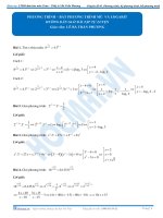 Bài 1 Hướng Dẫn Giải Bài Tập Tự Luyện Pt mũ va logarit